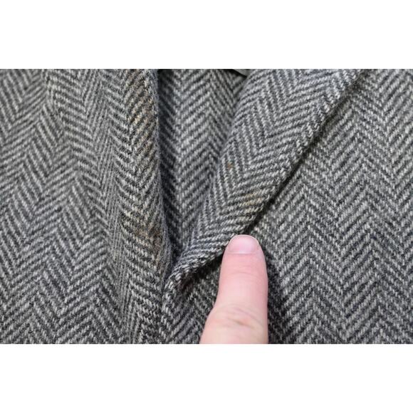 Christopher Hayes Tweed Wool Blazer Sports Jacket MADE IN USA Mens Sz 46 L - Picture 14 of 16
